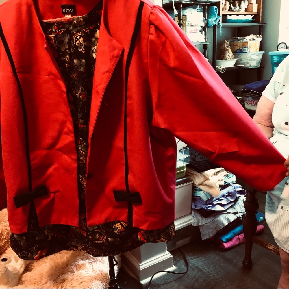 3 Pc outfit with skirt and matching top/jacket by Royal